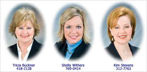 Photos of Tricia Buckner, Shelly Garrard and Kim Stevens